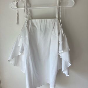 off the shoulder white top
